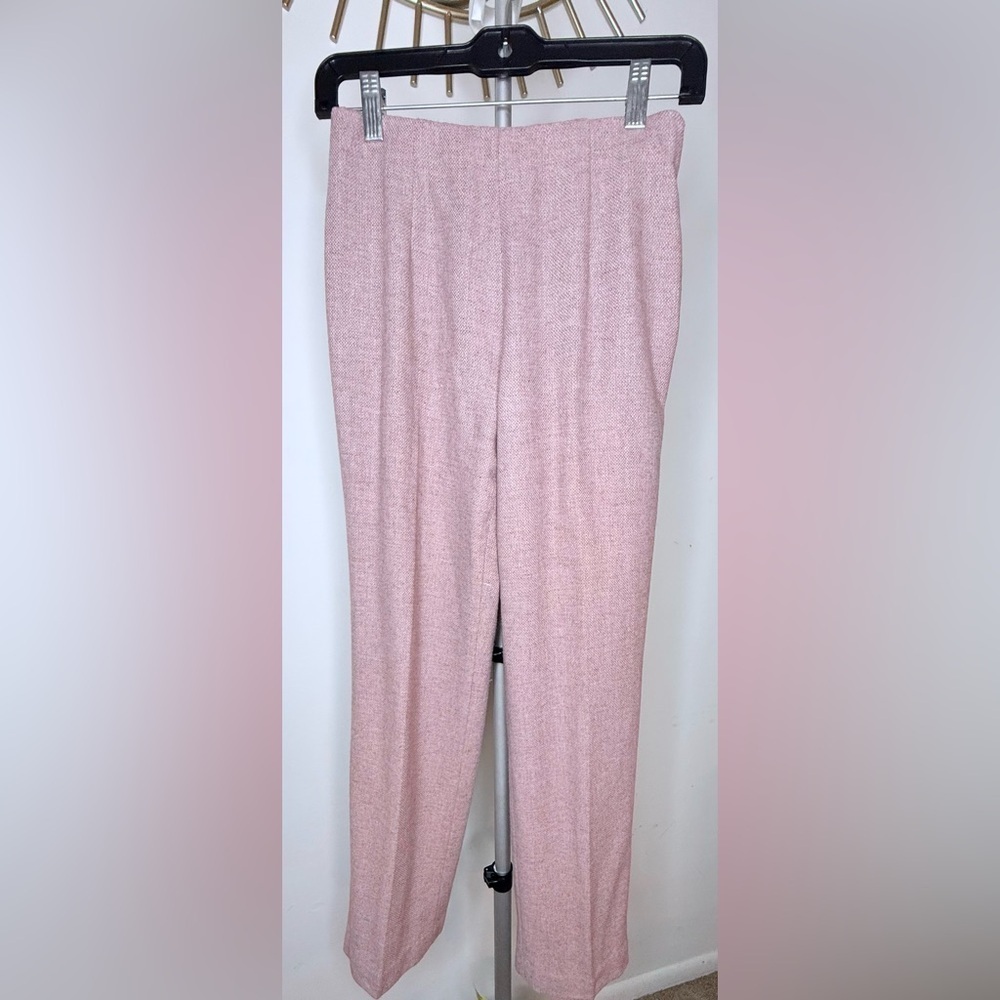 Vintage Chadwick’s pink wool blend tweed lined classic preppy pants career 2 EUC - Picture 5 of 11